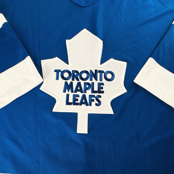 Vintage 90s CCM Center Ice Toronto Maple Leafs NHL Hockey Game Strap Jersey 54 - Picture 3 of 12